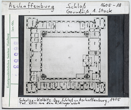 Vorschaubild Aschaffenburg: Schloss, Grundriss 1. Stock 